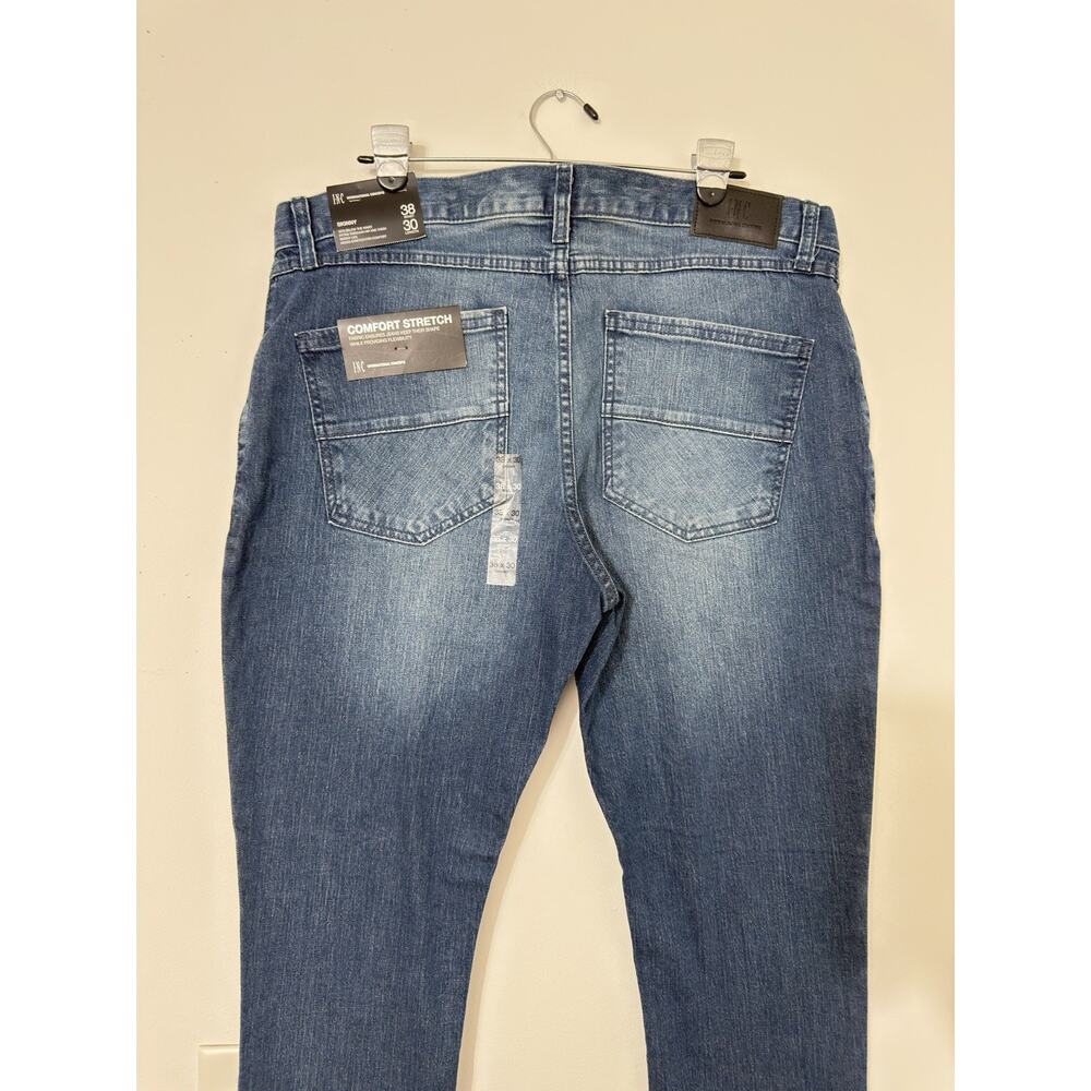 NWT I.N.C. International Concepts Jeans Skinny Stretch Mid-Rise Blue Size 38x30 - Picture 6 of 14